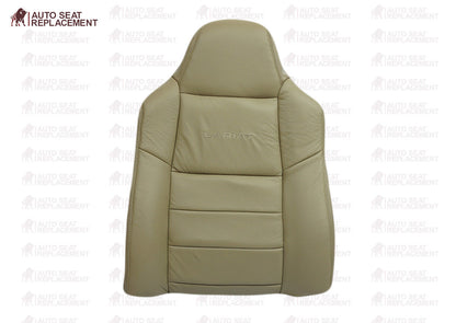 2002 To 2007 Ford F250 F350 Lariat Passenger Bottom-Back Leather Seat Cover TAN