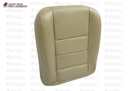 2002 To 2007 Ford F250 F350 Lariat Passenger Bottom-Back Leather Seat Cover TAN