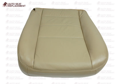 2002 To 2007 Ford F250 F350 Lariat Passenger Bottom-Back Leather Seat Cover TAN