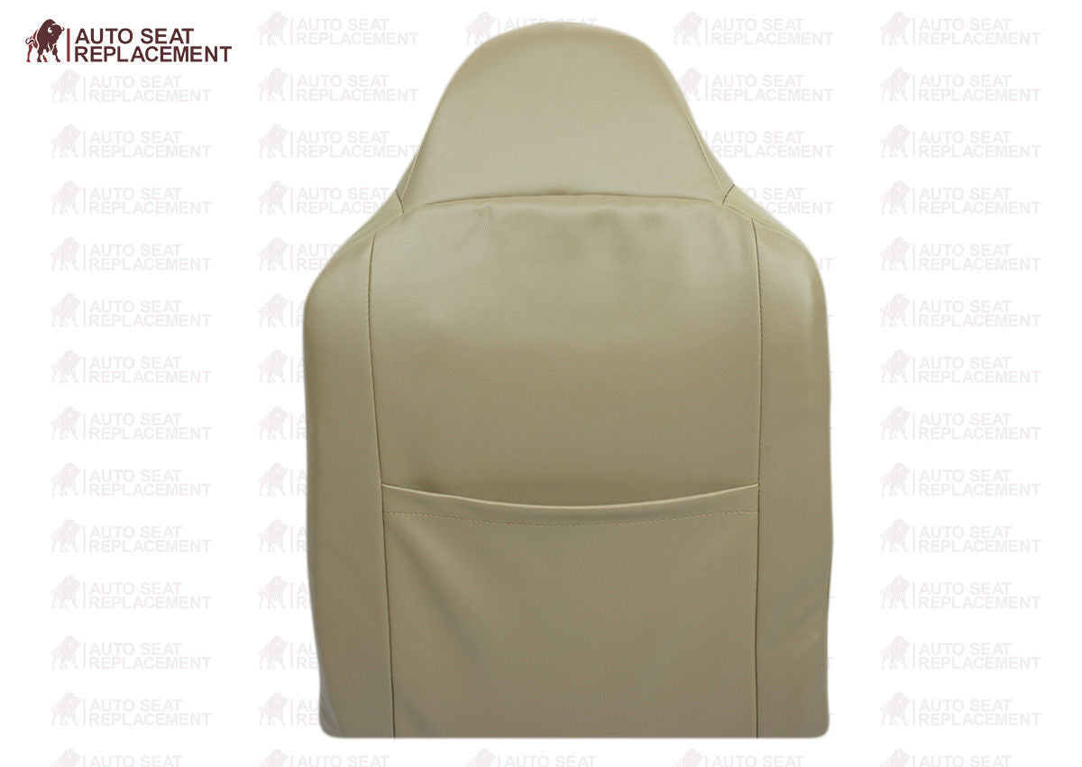 2002 To 2007 Ford F250 F350 Lariat Passenger Bottom-Back Leather Seat Cover TAN