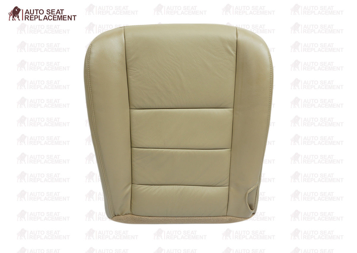 2002 To 2007 Ford F250 F350 Lariat Passenger Bottom-Back Leather Seat Cover TAN
