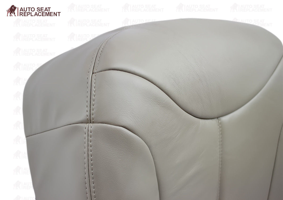 2000 2001 2002 GMC Yukon Driver and Passenger Bottom Leather Seat Cover Tan