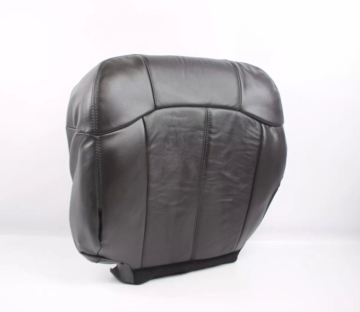 1999 2000 2001 2002 Chevy Silverado Bottom Driver Leather Seat Cover Dark Gray