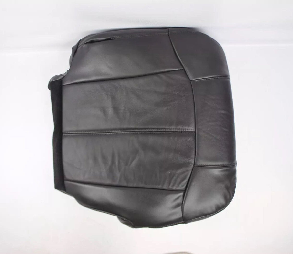 1999 2000 2001 2002 Chevy Silverado Bottom Driver Leather Seat Cover Dark Gray