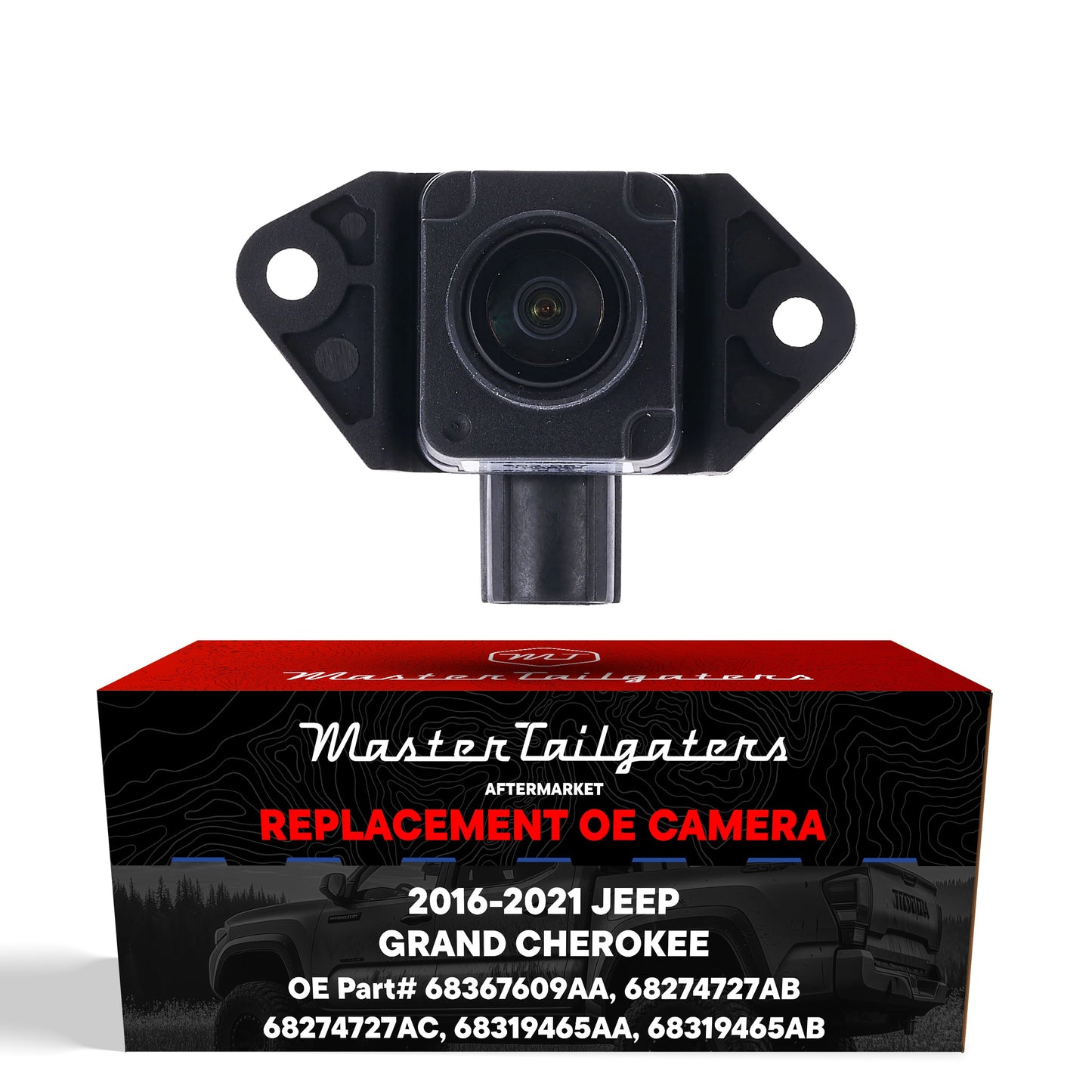 Jeep Grand Cherokee (2016-2021) OEM Replacement Backup Camera OE Part # 68367609AA, 68274727AB, 68274727AC, 68319465AA, 68319465AB