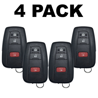 Toyota Prius 3 Button Smart Key 2016-2023 For HYQ14FBC + HYQ14FLA 0351 (89904-47530) | Aftermarket (4 Pack)