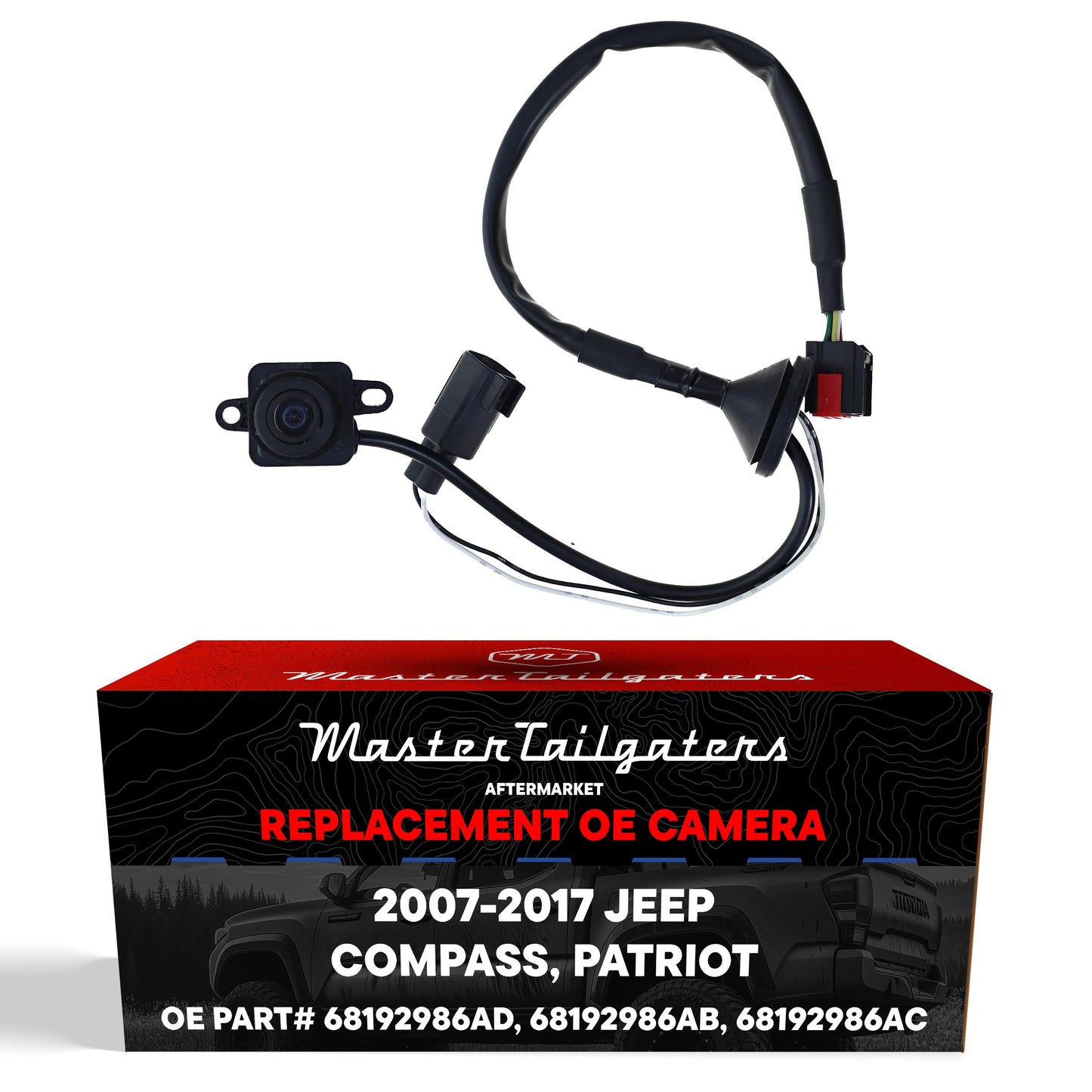 Jeep Patriot (2007-2017), Compass (2014-2017) OEM Replacement Backup Camera OE Part # 68192986AB, 68192986AC, 68192986AD