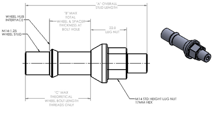Wheel Stud Conversion Kit | M12-1.5 | 16 Piece Kit