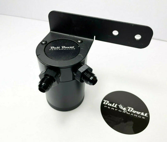 Billet Aluminum 6AN Oil Catch Can Reservoir Tank -6AN Performance W/Bracket