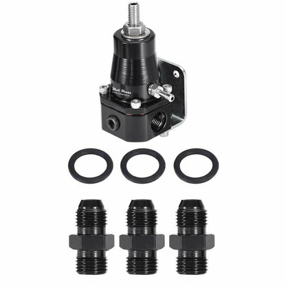 Universal Car Fuel Pressure Regulator + Gauge +AN6 Fittings 30-70 PSI Adjustable