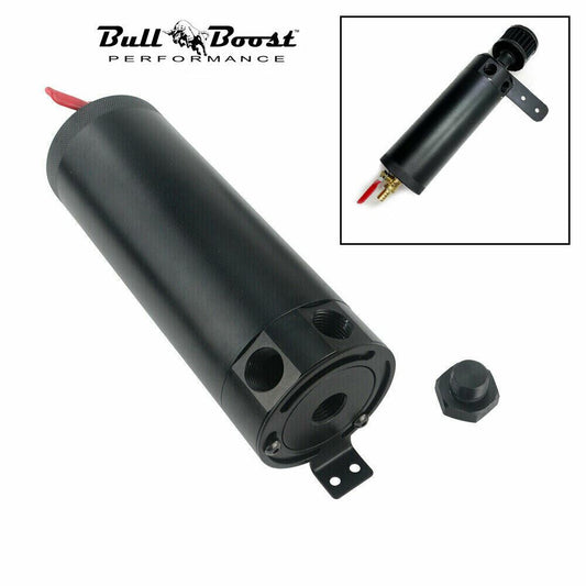 Universal Large 7.5 oz Oil Catch Can Reservoir Tank with Mount Bracket