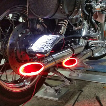 Universal LED Exhaust Pipe Light for Car &amp; Motorcycle – 12V