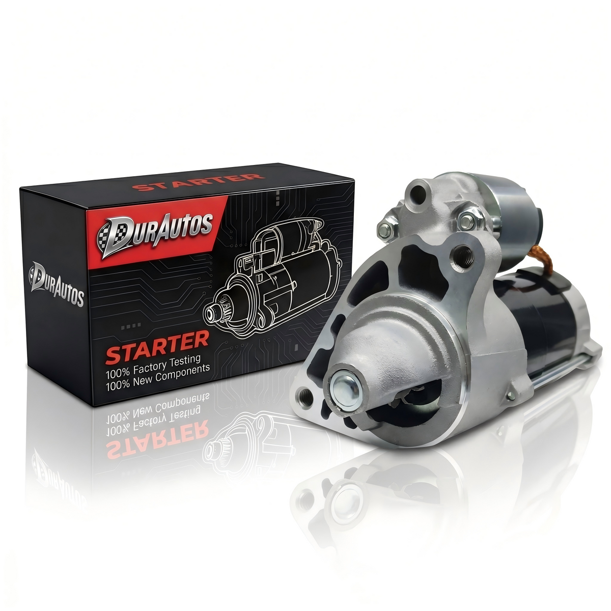Durautos Starter Motor for 2006-2013 Dodge Ram 1500 Dakota Durango 3.7L 4.7L, Replaces 04801256AA