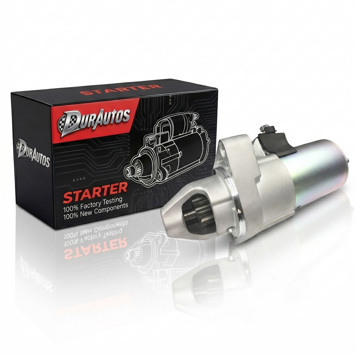 Durautos Starter Motor for 2006-2012 Honda Accord & 2007-2011 CR-V 2.4L, Replaces 31200-RAA-A61