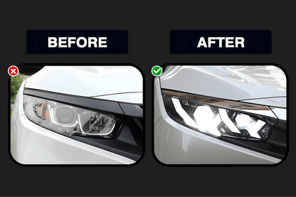 Honda Civic X Lambo Style LED Headlights (2017 - 2020)