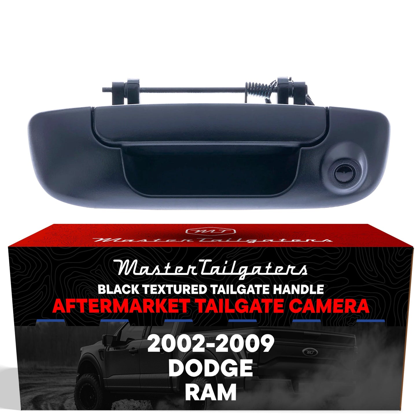 Dodge Ram (2002-2009) Black Replacement Tailgate Handle with Backup Camera