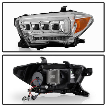Spyder 16-20 Toyota Tacoma LED Model Only High-Power LED Headlights - Chrome PRO-YD-TT16LEDAP-C 5088383