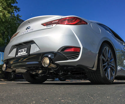 HKS 2017 Infiniti Q60 Full Dual Muffler