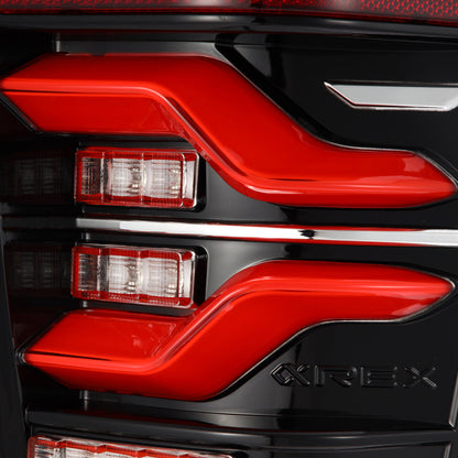 AlphaRex 16-21 Toyota Tacoma LUXX LED Taillights Blk/Red w/Activ Light/Seq Signal 680000 *Discontinued