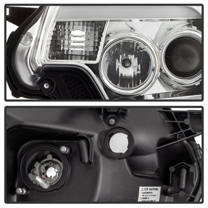 Spyder Toyota Tacoma 12-16 Projector Headlights Light Bar DRL Chrome PRO-YD-TT12-LBDRL-C 5081704