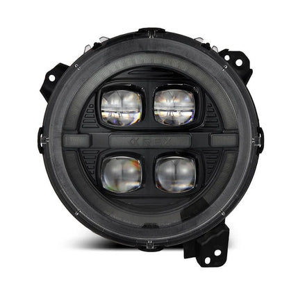 2018-2025 Jeep Wrangler JL / Gladiator JT NOVA-Series Bi-LED Projector Headlights Alpha-Black