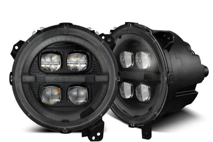 2018-2025 Jeep Wrangler JL / Gladiator JT NOVA-Series Bi-LED Projector Headlights Alpha-Black