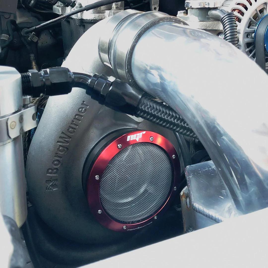 NGR Turbo Filter Replacement Cap - Red (Fits 4in/3.5in Turbo Filters)