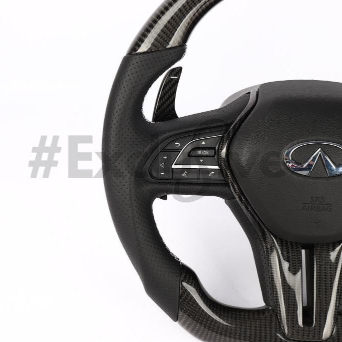 2017-2020  Infiniti Q50 Q60 Custom Steering Wheel by Exclusive Steering