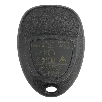 GMC Savana 2008-2026 OEM 5 Button Keyless Entry Remote OUC60221 / OUC60270