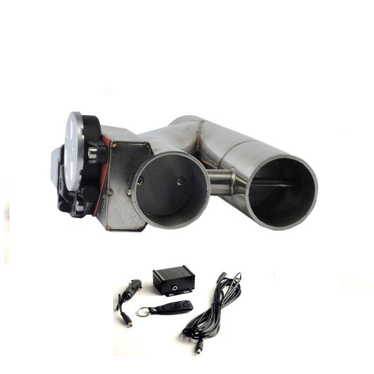 Universal Electric Exhaust Cutout Y-Pipe with Remote Control – 2" 2.5" 3"