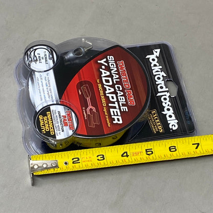 ROCKFORD FOSGATE Twisted Pair Signal Cable Y-Adapter 1 Female to 2-Male RFIY-1F