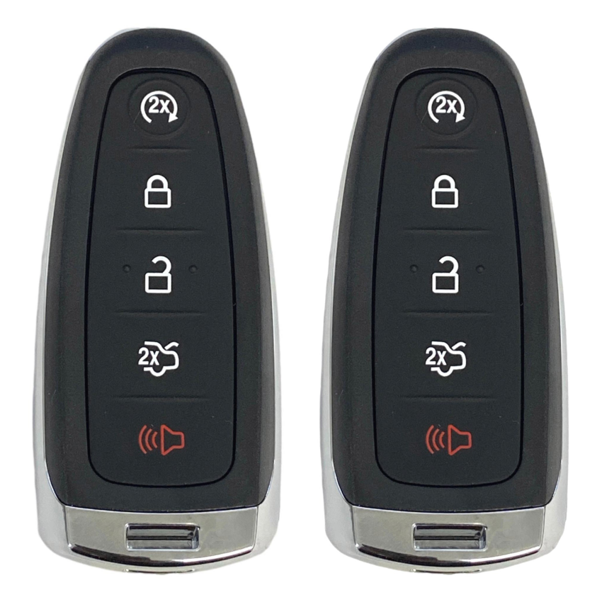 Ford 5 Button Smart Key Remote 2011-2020 for FCC: M3N5WY8609 (2 Pack)