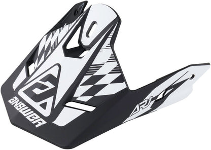 Answer AR1 Sweep Visor Black/White 442920