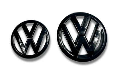 VW Golf 6 - Base, GTI, R - Gloss Black Emblem Set (2008-2012)
