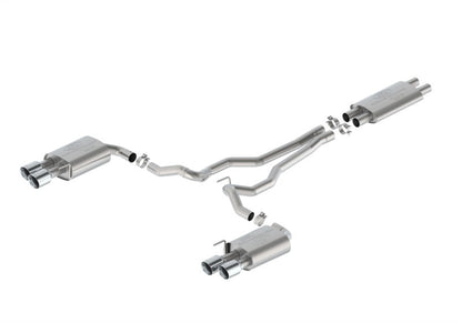 Ford Racing 2024 Mustang 5.0L Touring Non-Active Cat-Back Exhaust w/GT Valance - Chrome Tip M-5200-M5TCV