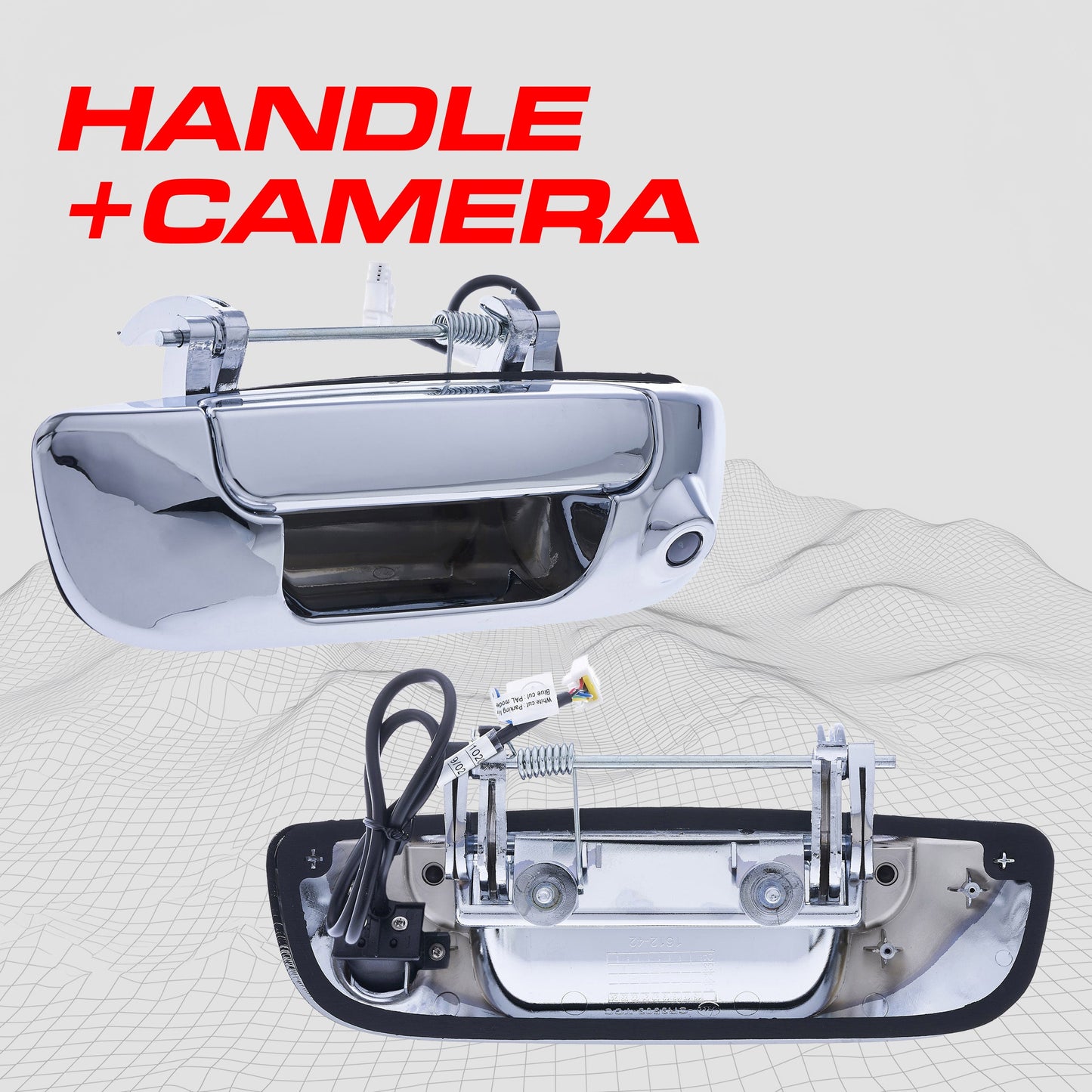 Dodge Ram (2002-2009) Chrome Replacement Tailgate Handle with Backup Camera