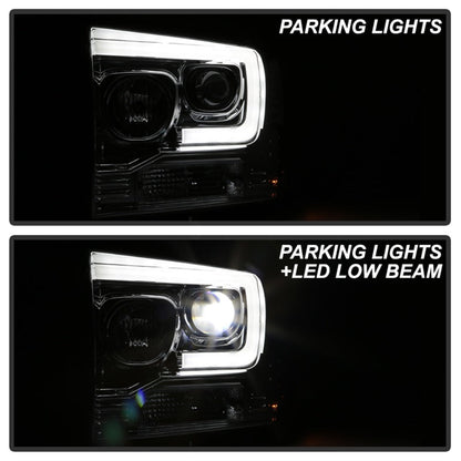 Spyder Platinum Ford F250/350/450 05-07 High-Power LED Module Proj. Headlights-Chrome (PRO-YD-FS05V2 5087904
