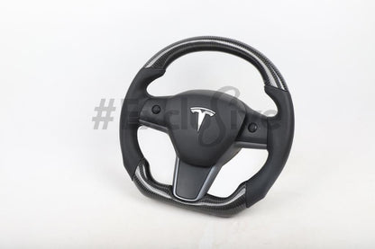 Tesla Model 3 & Model Y Custom Steering Wheel by Exclusive Steering