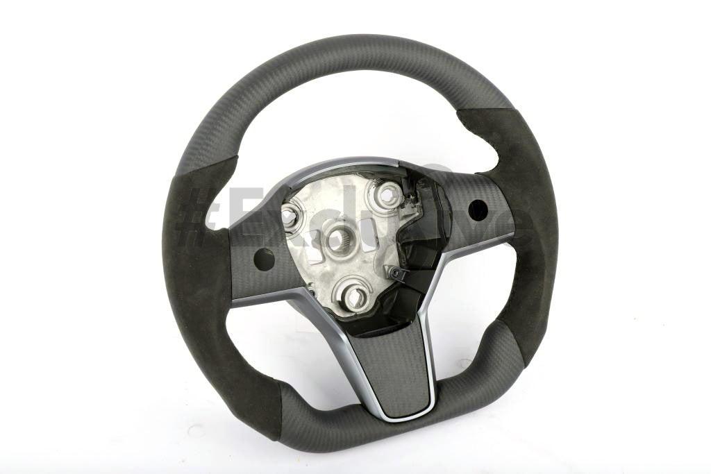 Tesla Model 3 & Model Y Custom Steering Wheel by Exclusive Steering