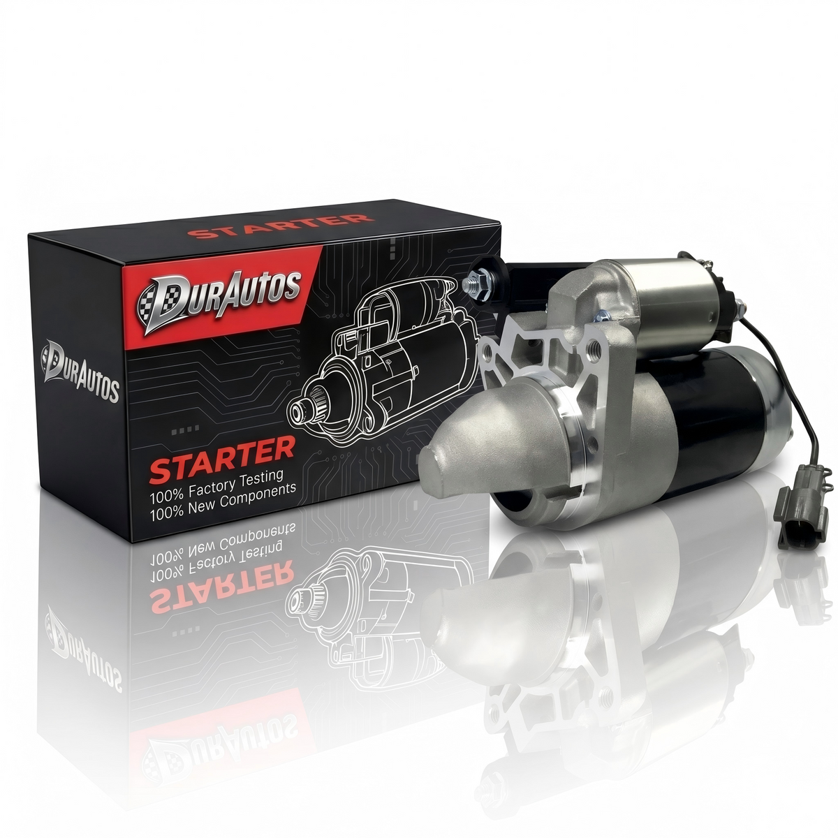 Durautos Starter Motor for 2009-2023 Nissan Titan Armada & Infiniti QX80 5.6L, Replaces 23300-1CA0A