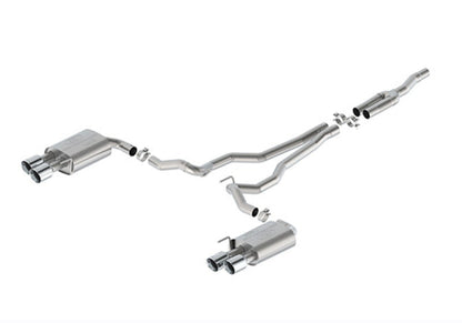Ford Racing 2024 Mustang 2.3L Sport Non-Active Cat-Back Exhaust w/GT Valance - Chrome M-5200-M2SCV