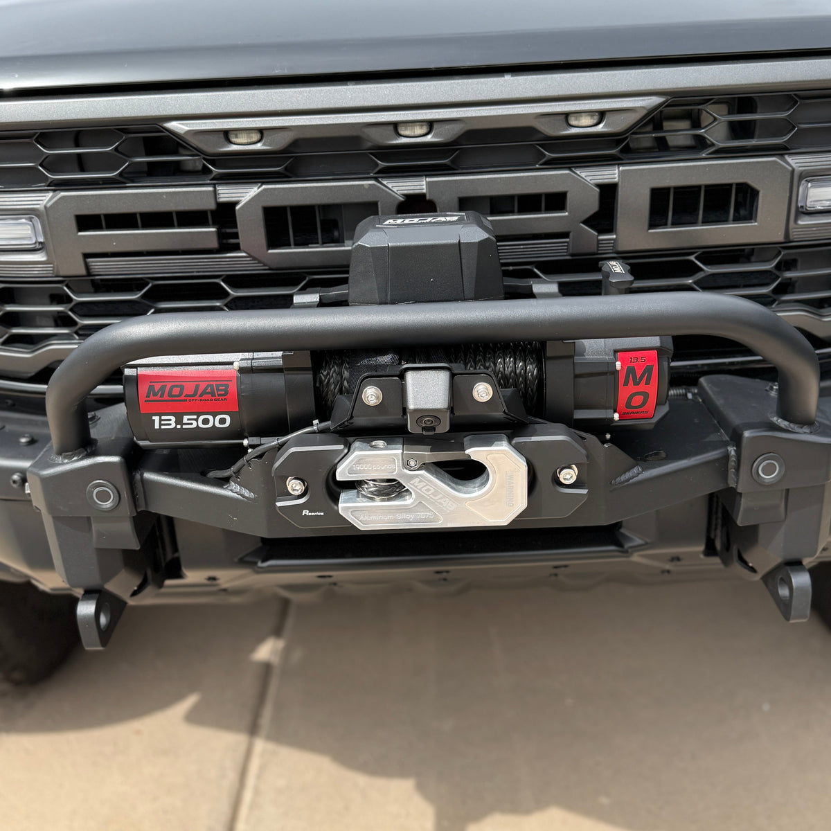 MOJAB Aluminum Recessed Winch Shackle with Fairlead Kit
