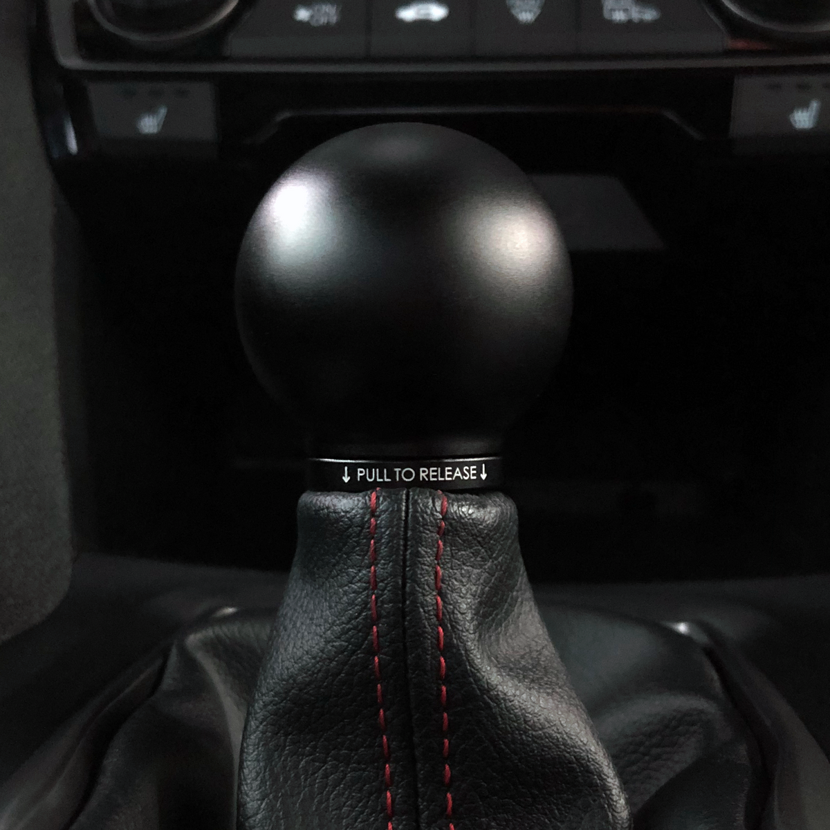 POCO Low-Profile Shift Knob in Satin Black Anodized Finish