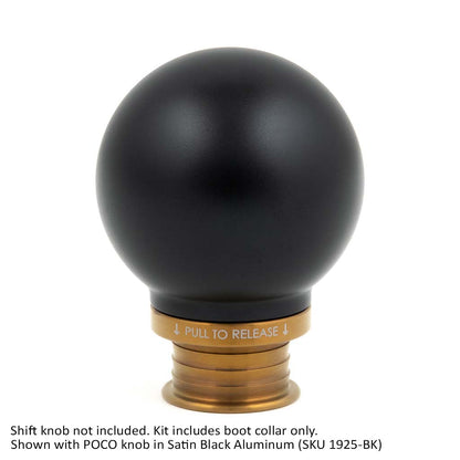 Burnt Gold Titanium Shift Boot Collar for POCO Shift Knobs