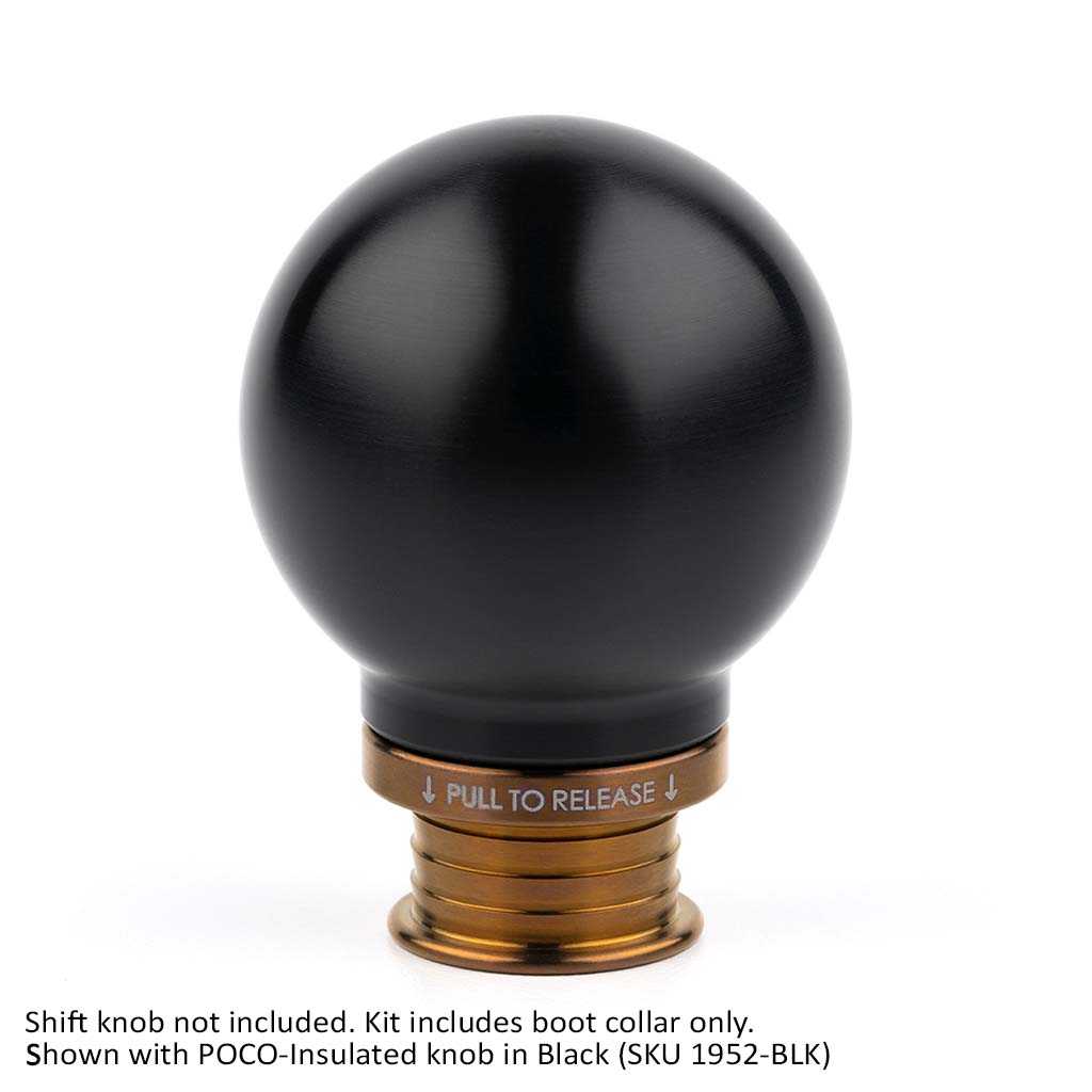 Burnt Gold Titanium Shift Boot Collar for POCO Shift Knobs