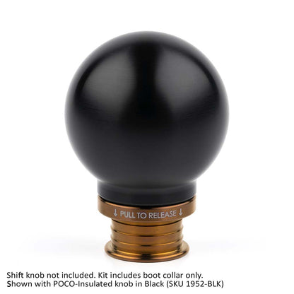 Burnt Gold Titanium Shift Boot Collar for POCO Shift Knobs