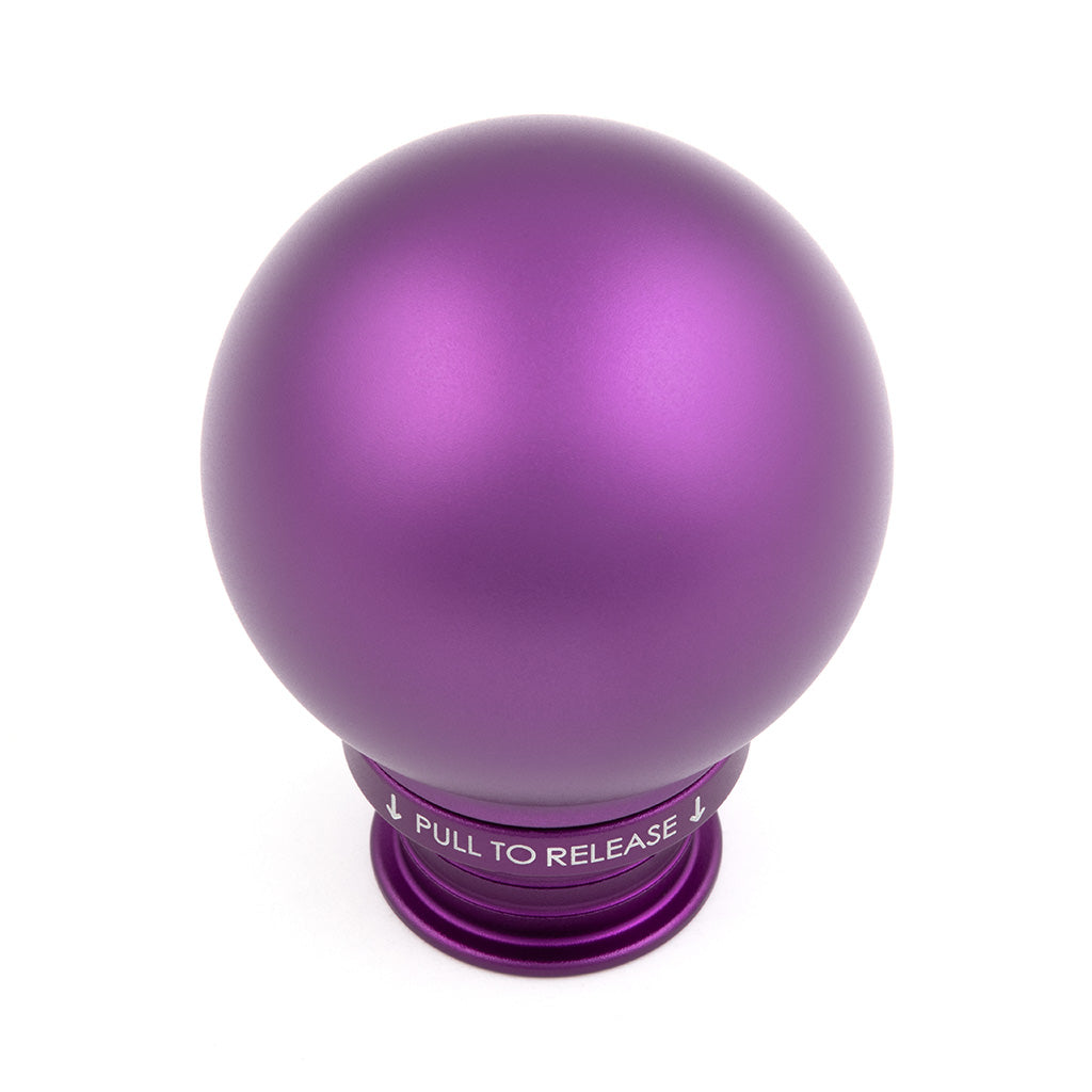 POCO Low-Profile Shift Knob in Satin Purple Anodized Finish