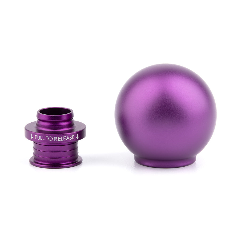 POCO Low-Profile Shift Knob in Satin Purple Anodized Finish