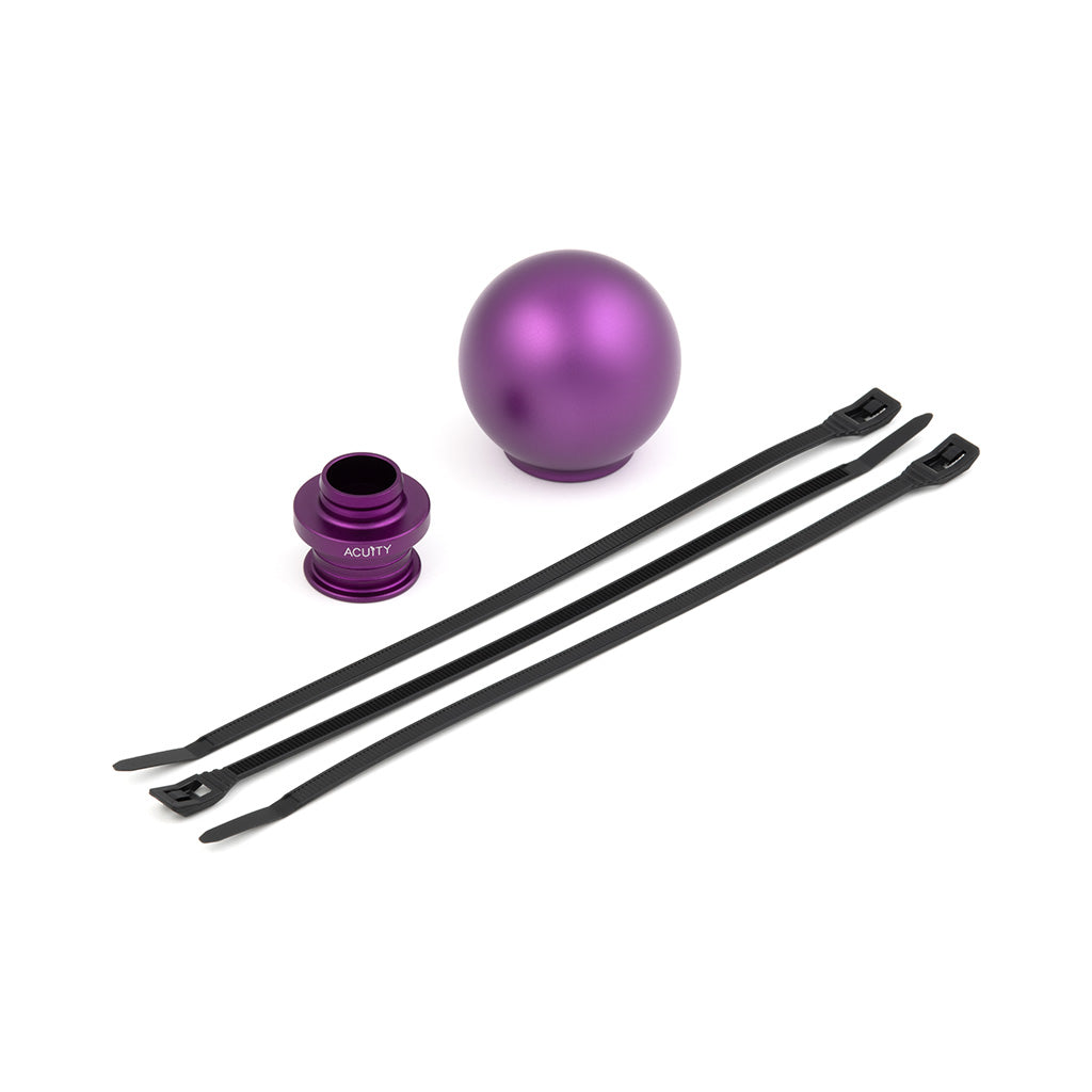 POCO Low-Profile Shift Knob in Satin Purple Anodized Finish