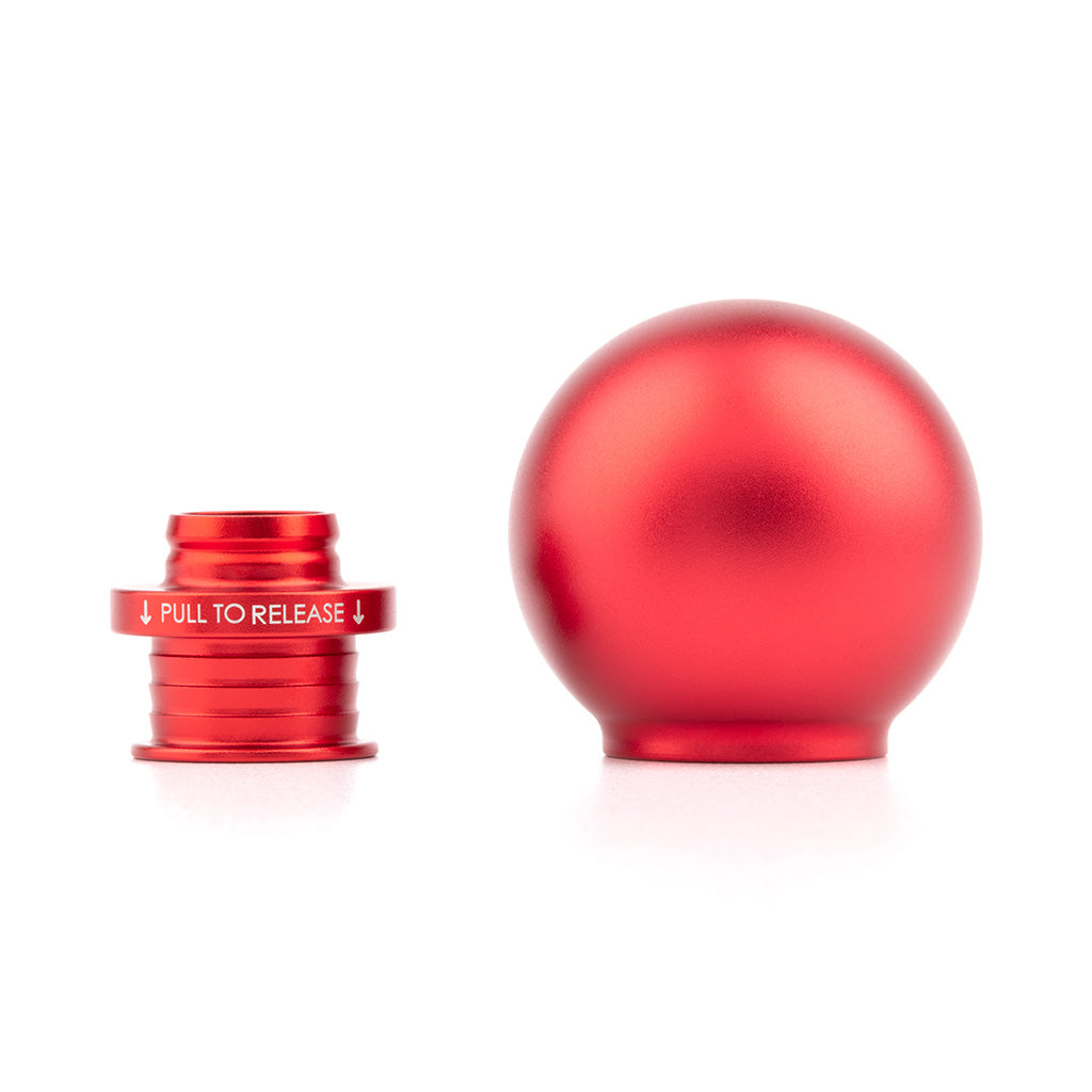 POCO Low-Profile Shift Knob in Satin Red Anodized Finish